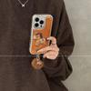 Коричневая Вышивка Лошадь Яблоко 16 ProMax & iPhone 16 Plus Милый Чехол для Телефона