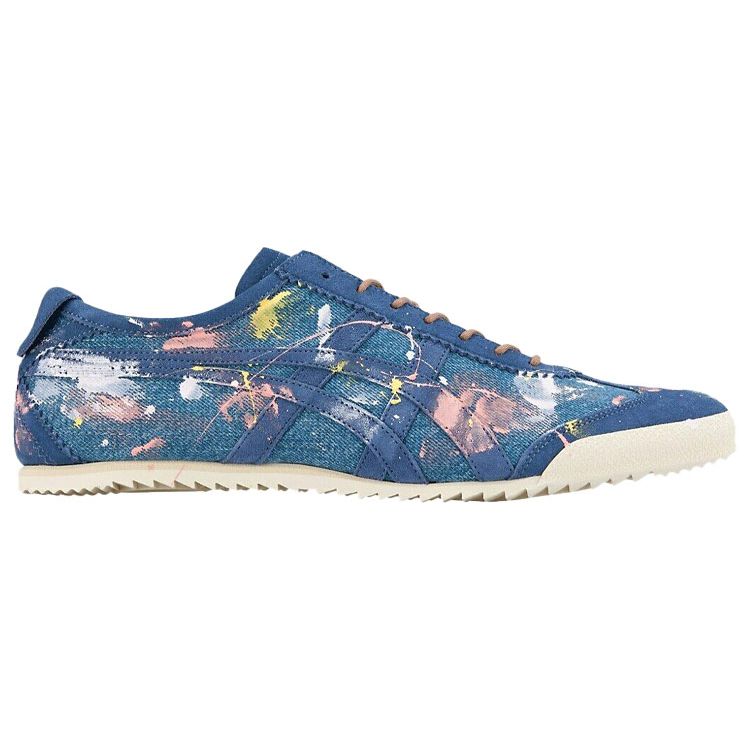 Onitsuka Tiger Mexico 66 Deluxe Comfortable Versatile Shock Absorbing Non-Slip Durable Low-Top Casual Shoes Unisex sneaker Blue 1181A067-400