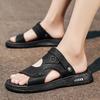 Мода CYYTL Мужские тапочки Летние Уличные Повседневные Пляжные Туфли Сандалии Шлепанцы для Ходьбы Комфорт Роскошь Дизайнерская Кожа Мода Легкие