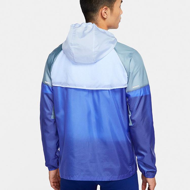 Nike Windrunner Тканая беговая куртка с цветными блоками Мужские куртки Синие CK6342-430
