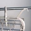 Twin Mall Laundry Drying Rack, Laundry Hanger, 24-Pinch Aluminum Clothes Hanger, Beige/White, Horizontal Hanger, IC-01
