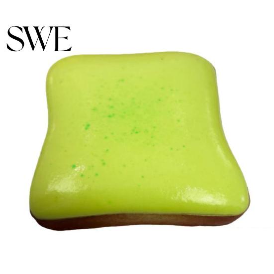 Thick Stress Ball Creamy Toast Squeeze Toy Soft Slow-Rising Realistic Bread Fidget Foam for Relief Decompression Gadget Kids Adults Venting