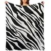 Плед с узором шкуры зебры Декоративные кровати Волосатые пледы и покрывала для младенцев Пледы