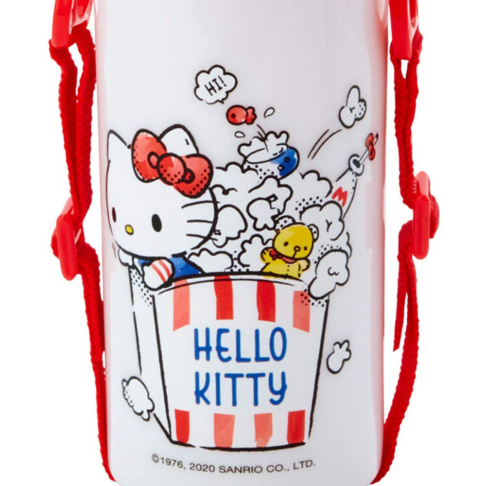 Sanrio Sanrio Water Bottle 480ml Direct Drink Made in Japan Antibacterial Plastic Bottle Hello Kitty For Cold Water Only With Shoulder Strap With Name