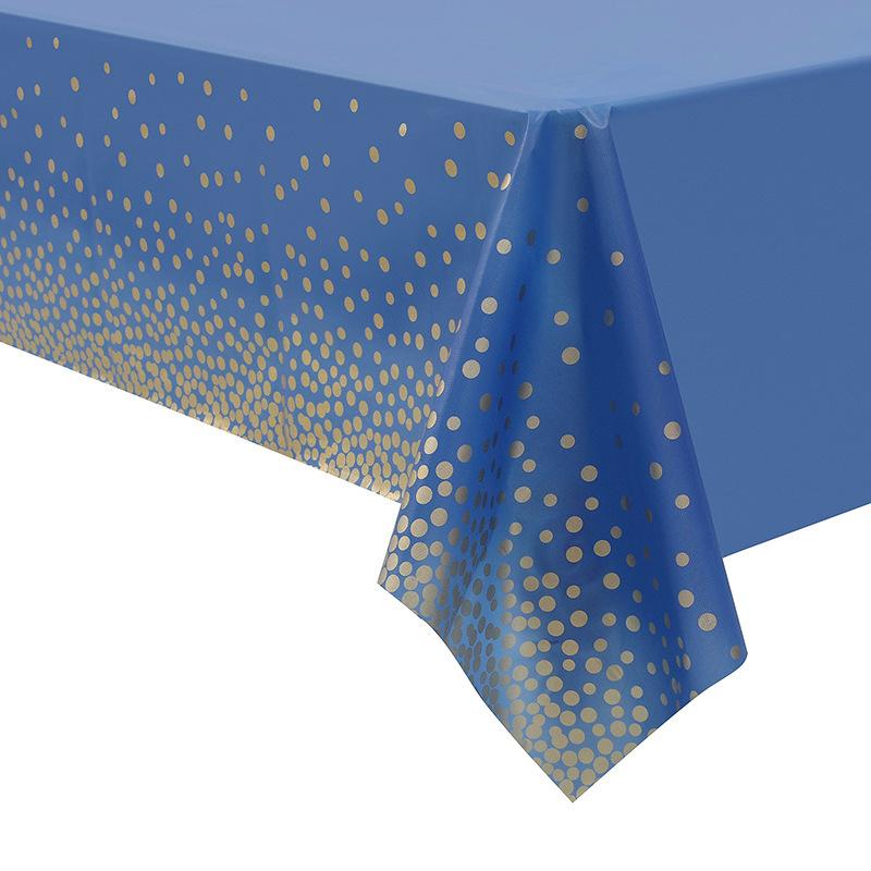 Elegant Dot Disposable Tablecloth, 137 X 274cm - Ideal for Birthday Parties Weddings Youngsters Showers and Special Occasions