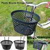 Multicolors Bicycle Storage Bag Plastic Student Front Basket  Rear Cycling Accessories