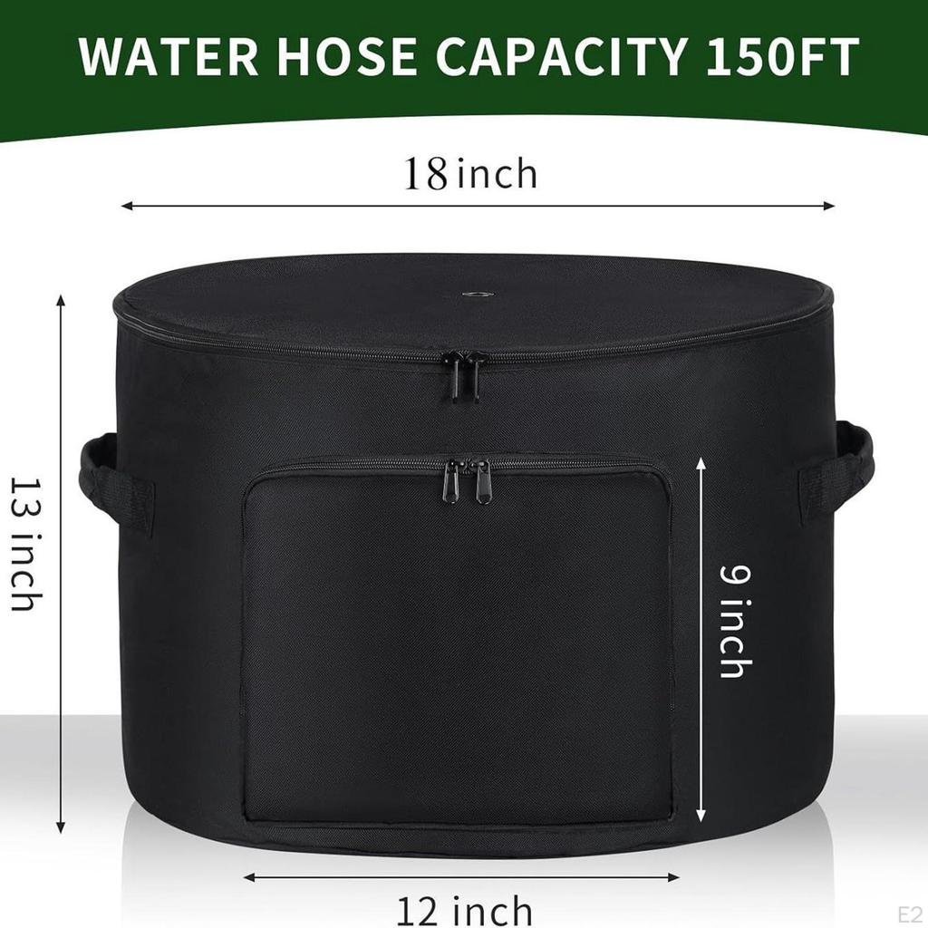 Сумка для хранения садового шланга Защита с ручкой для переноски Сверхпрочный органайзер из ткани Оксфорд Проволока