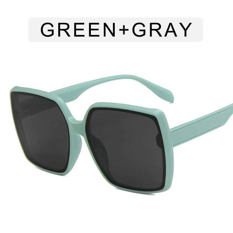 Солнцезащитные очки в корейском стиле для женщин, модные очки женские с большой оправой квадратной формы, новые дизайнерские солнцезащитные очки для женщин