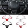 NHAUTP 3Pcs/Set ABS Car Interior Decoration For Suzuki Jimny Steering Wheel Trim Stickers