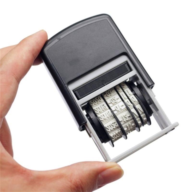 Датер Пластиковый Нумератор Цифры Нумератор Регулируемый Нумератор Самонаборный Датер для Офиса