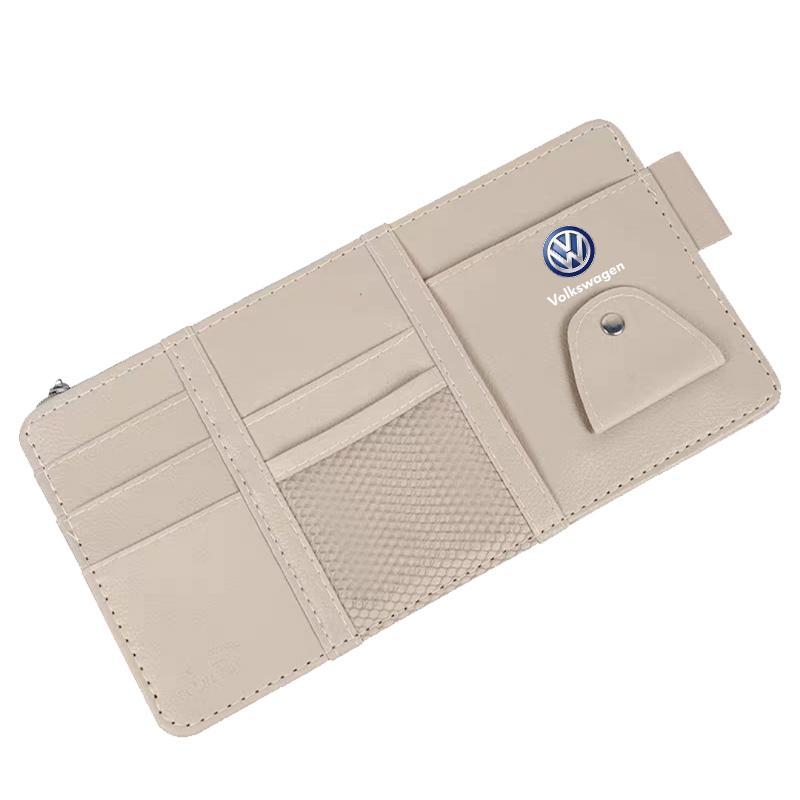 Car Sun Visor Point Type Multi-function Storage Bag Car Accessories For Volkswagen Lavida POLO Tiguan Passat Golf EOS Scirocco Jetta Bora