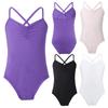 Little Big Girls Classic Spaghetti Strap Crisscross Back Ballet Leotard Dance Costumes Gymnastics Jumpsuit