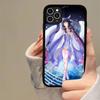 Чехол для телефона Genshin Impact Коломбина PC+TPU Для iPhone 17 16 15 14 13 12 11 Pro Max Plus Кавайный Мультяшный Чехол