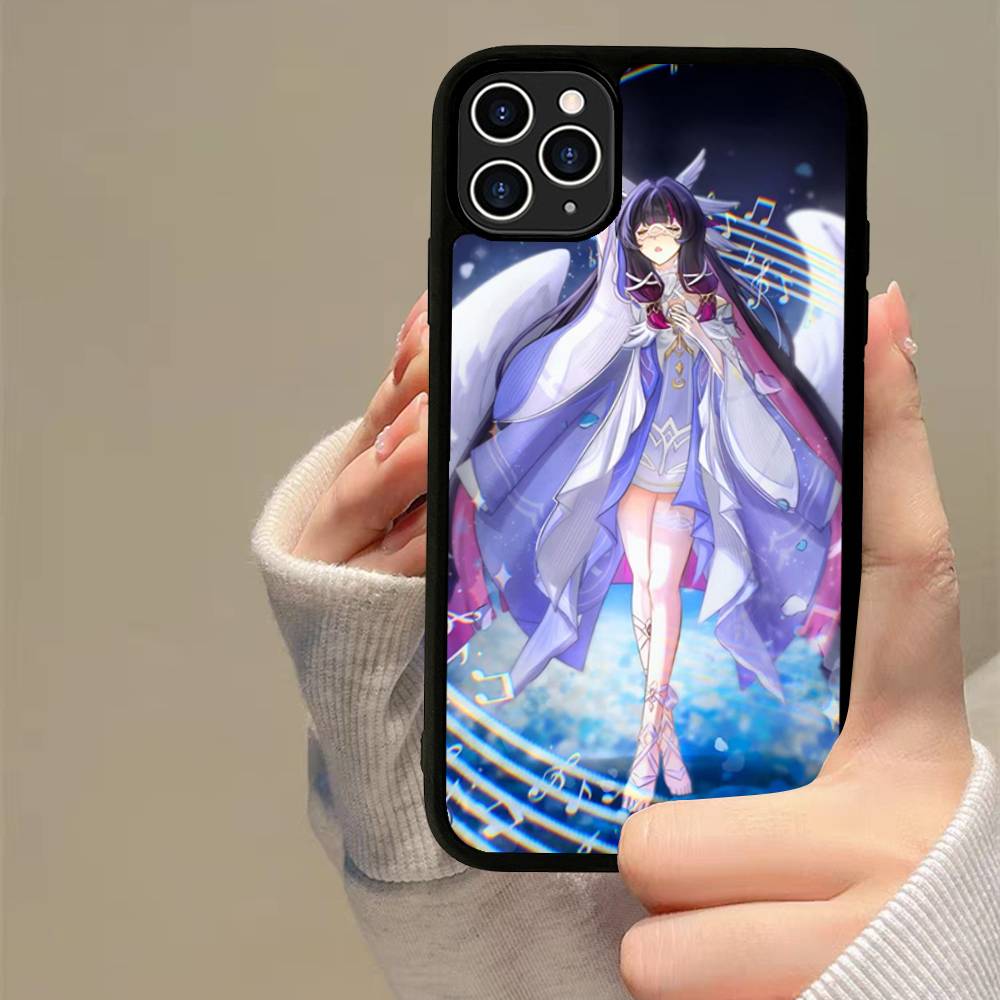 Чехол для телефона Genshin Impact Коломбина PC+TPU Для iPhone 17 16 15 14 13 12 11 Pro Max Plus Кавайный Мультяшный Чехол