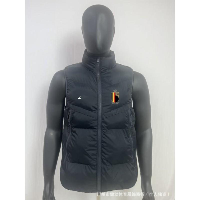 Waterproof Down Vest Men Women Outdoor Sports Warm-Up Training Jacket Football Team Fan Apparel