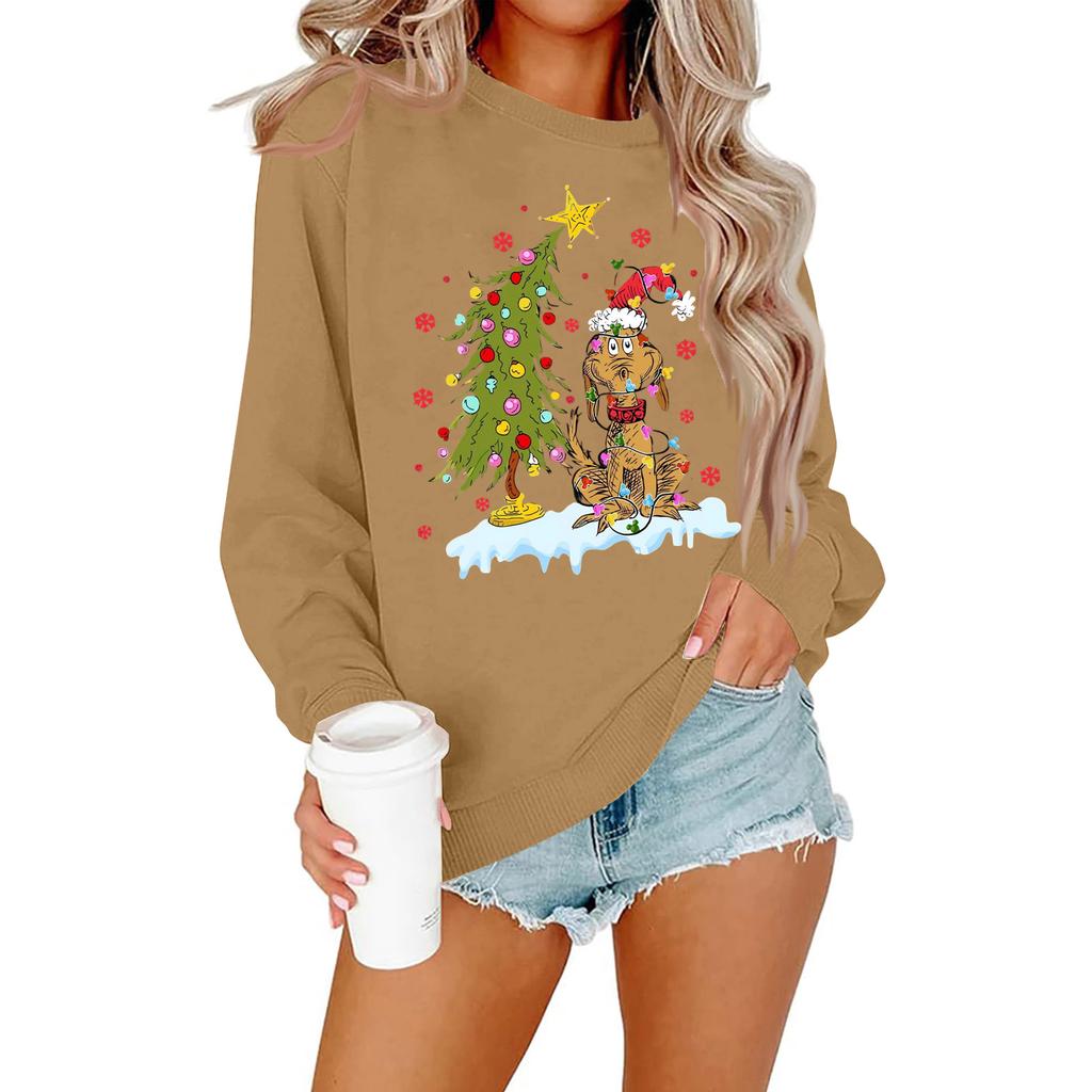 Sweaters For Women R-neck Striped Cute Color Block Fall Winter Knitted Pullover Tops