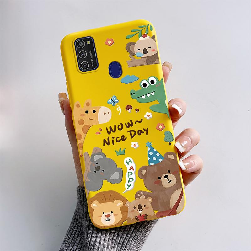 Для Samsung Galaxy M21 M30S M31 M31s Чехол Мягкий Силиконовый Задняя Крышка Телефона Для Samsung M31 M31S M30s M21 M 30 s Чехол Мультяшный Funda