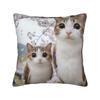 Rainbow Forest Meowl Cat Pillow Cover  Soft Cushion Cover Cute Funny Pillow Case For Living Room Chair