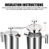 French Press Coffee Maker Stainless Steel Coffee Containers Tea Maker Pot Large Capacity Espresso Coffee Machine Double Wall Coffee Percolator Pot