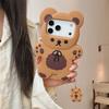 3D Мультяшный Медведь Мягкий Силиконовый Чехол Для Телефона Для iPhone 17 Air 16e 15 13 14 12 11 Pro Max Mini XS XR X 7 8 Plus Ударопрочный Чехол