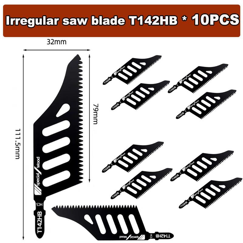 T142HB Curved Jigsaw Blade - 1/3/5/10PCS T Shank Flush Cutting Replacement Blades For Precision Cuts Electric Tool Accessories