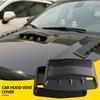 Universal Carbon Fiber Car Air Flow Intake Hood Scoop Bonnet Vent Cover Decorative Sticker