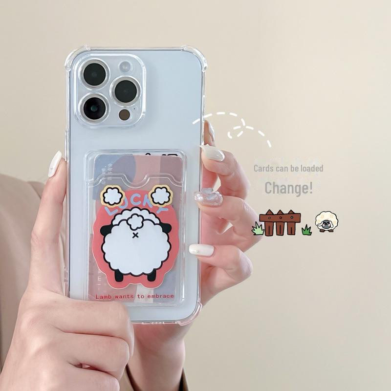 Чехол Zhitai для Apple iPhone 14 со смешным мультяшным дизайном, совместимый с iPhone 13/15 Pro, силиконовый держатель для карт для iPhone XR