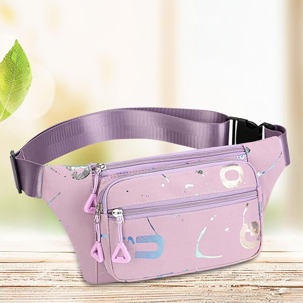 Large Capacity Women's Fanny Pack Waterproof Crossbody Chest Bag Multi-layer Crossbody Bag  Daily