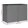 2 Bin Waste Bin Enclosure in Black Poly Rattan 148 x 80 x 111 cm