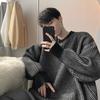 Striped Round Neck Sweater Men's Autumn and Winter Thick Sweater Loose Warm and Comfortable