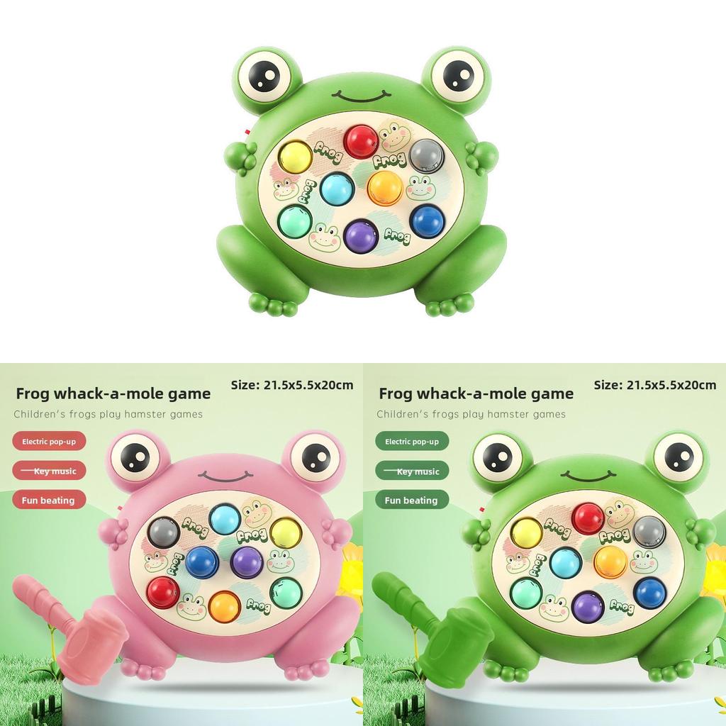 Childrens Touchactivated Frog Moles Whacking Game With Sound And Bright Colors For Learning