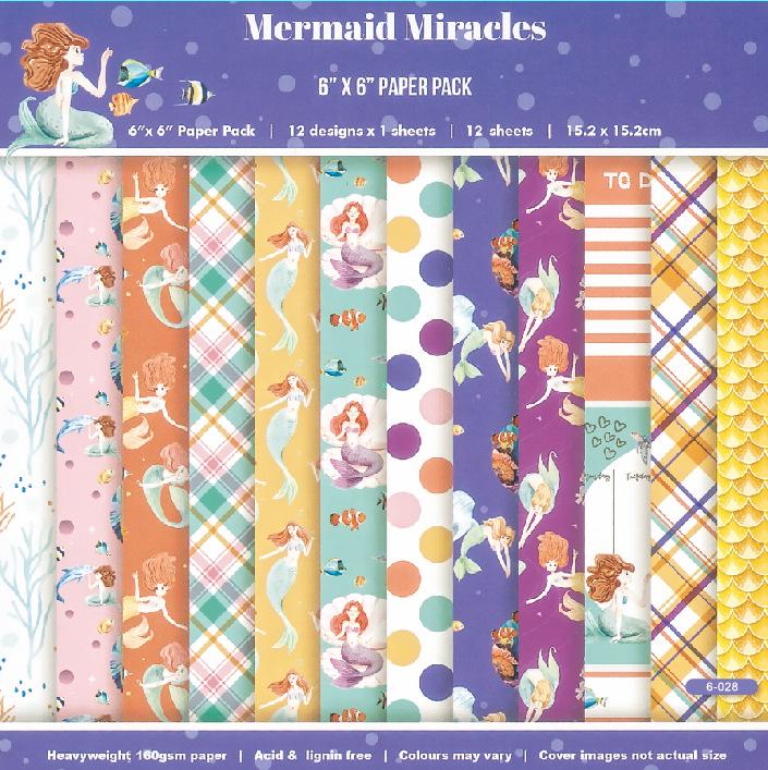 6-inch DIY Photo Album Background Paper - Single-sided, 12 Unique Designs (1 Sheet/Set)