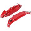 Brake Caliper Covers, Left Right Universal Red Aluminium Alloy Brake Caliper Covers, For 16-17 Inch Wheels (L)