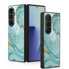 Акварельный мраморный чехол для Samsung Galaxy Z Fold 8 Ultra 7 6 5 Fold8 Fold7 Fold6 Роскошная кожаная накладка Жесткая складная крышка для телефона