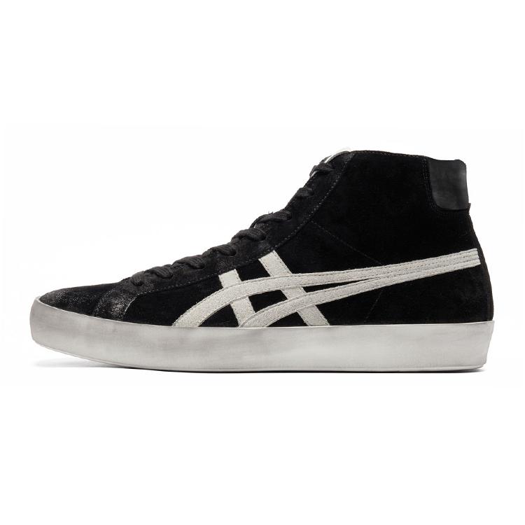ONITSUKA TIGER Износостойкие Высокие Повседневные Кроссовки Унисекс Черно-Белые 1183C551-001