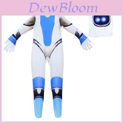 Костюм для косплея Astro Bot Полиэстеровый комбинезон для игрового мероприятия, наряд для переодевания