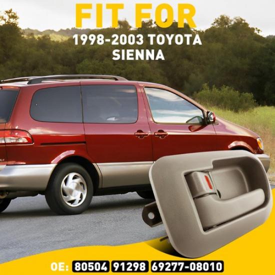 Для Sienna Toyota 98-03 Передняя боковая внутренняя ручка двери и накладка Бежевый