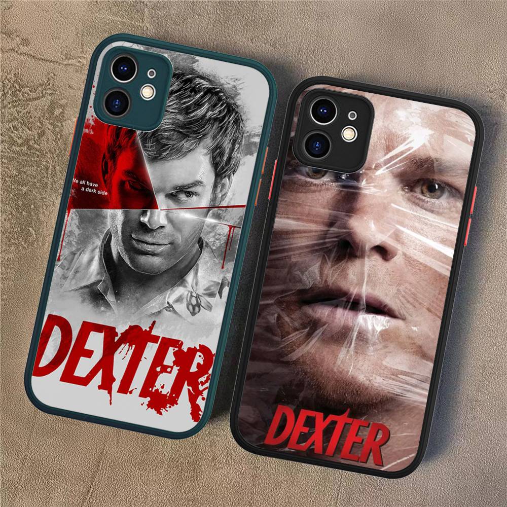 DEXTER Popular Movie Matte Translucent Phone Case For Iphone 16 ProMax 15 14 13 12 11 X XS PRO Plus