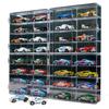 Tomica Clear Scale Miniature Car 32 Cars Squares x 4 Case, Case, 1/64 Storage, (8 Boxes) [Used]