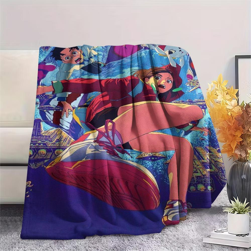 1Pc Dandadan Anime Print Flannel Blanket, High quality Comfortable for All Seasons, Home Decor, Warmth and Comfort, Perfect for Christmas Gifts 33