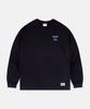 ALL DAY HOOPS Worldwide Hoop Crew Globe Oversized Long Sleeve T-Shirt Black