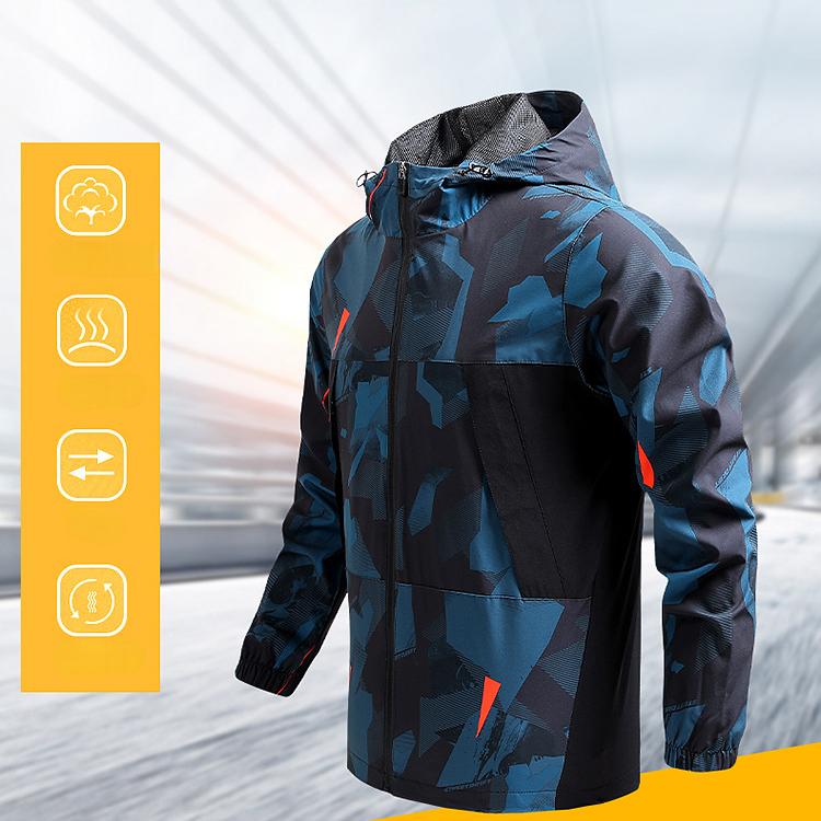 Men Jacket Camping Hiking Windbreaker Quick Dry Splashproof Outdoor Sports Walking Climbing Trekking Coats