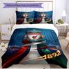 3pcs Duvet Cover Set (1*Duvet Cover + 2*Pillowcase, Without Core), Liverpool Football Club Print Soft All‑Season Bedding Set, Home Bedroom Decor Gift