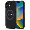 BMW Bmhmp16S23Srok Iphone 16 6.1        Czarny/Black Hardcase M Silicone Printed Ring Magsafe