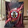 Brentford Football Print Flannel Blanket, Soft Warm Lightweight Throw Blanket for Sofa Bed Camping