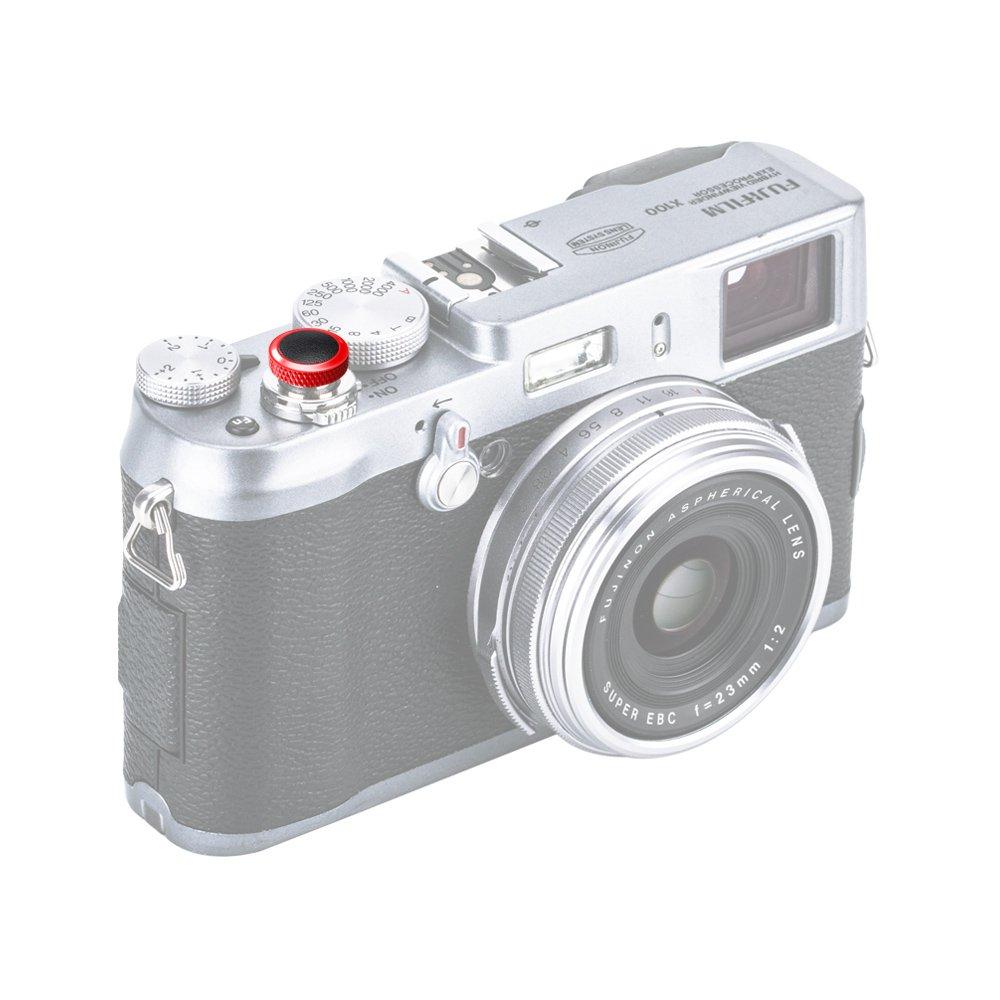 Soft Release Shutter Button Red Black Fuji Fujifilm X100VI X100V Sony RX10 IV III II RX1R + X-M5 X-T50 X-T5 X-T4 X-T30 X-T20 X-T3 X-T2 X-T10