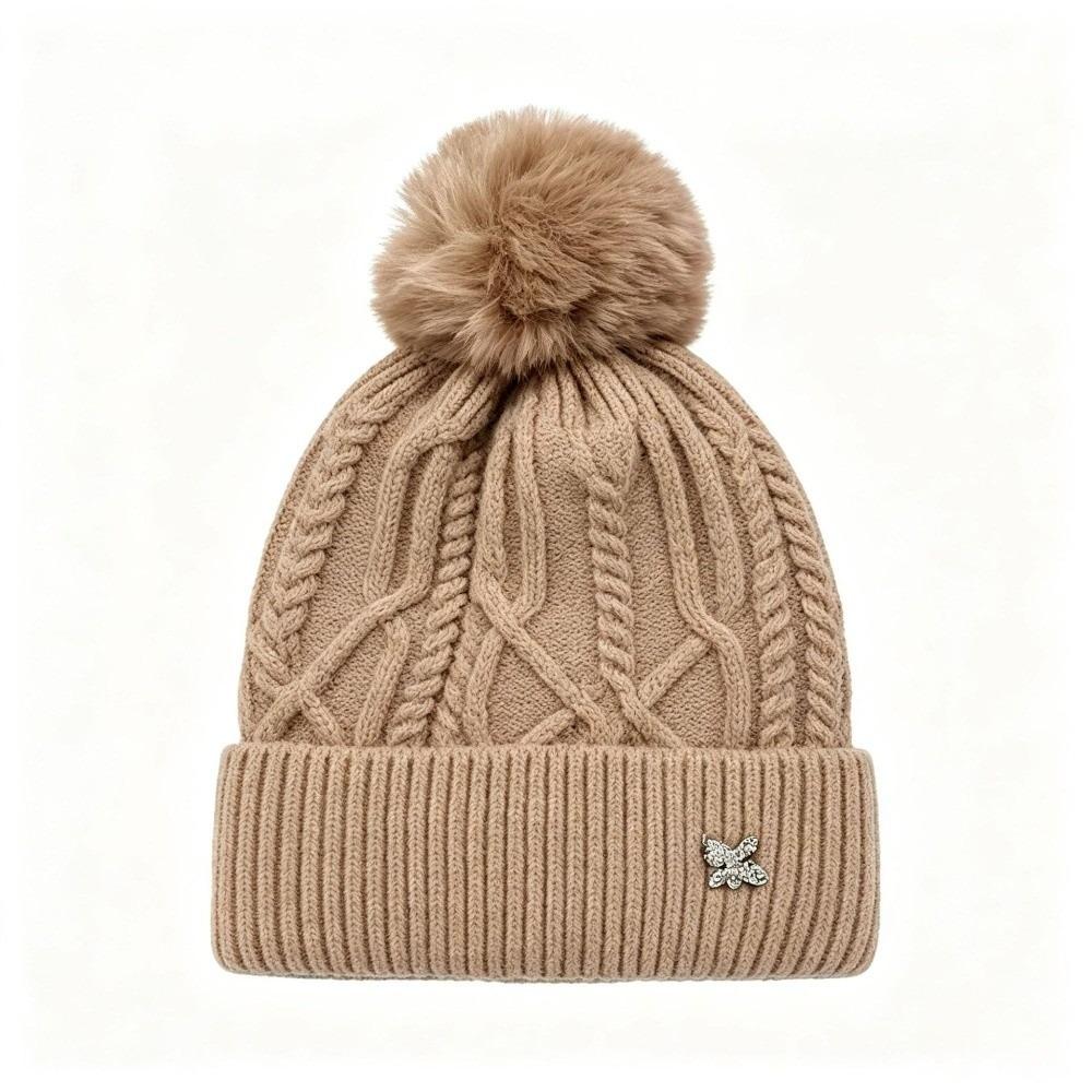 Warm Knitted Cap Windproof Beanie Hats Fashion Winter Hat for Women