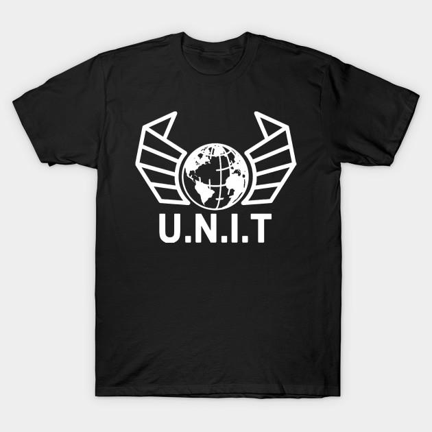 Men Black Print T-shirt U.N.I.T No-Cut Heat Transfer Print Cotton Tshirt