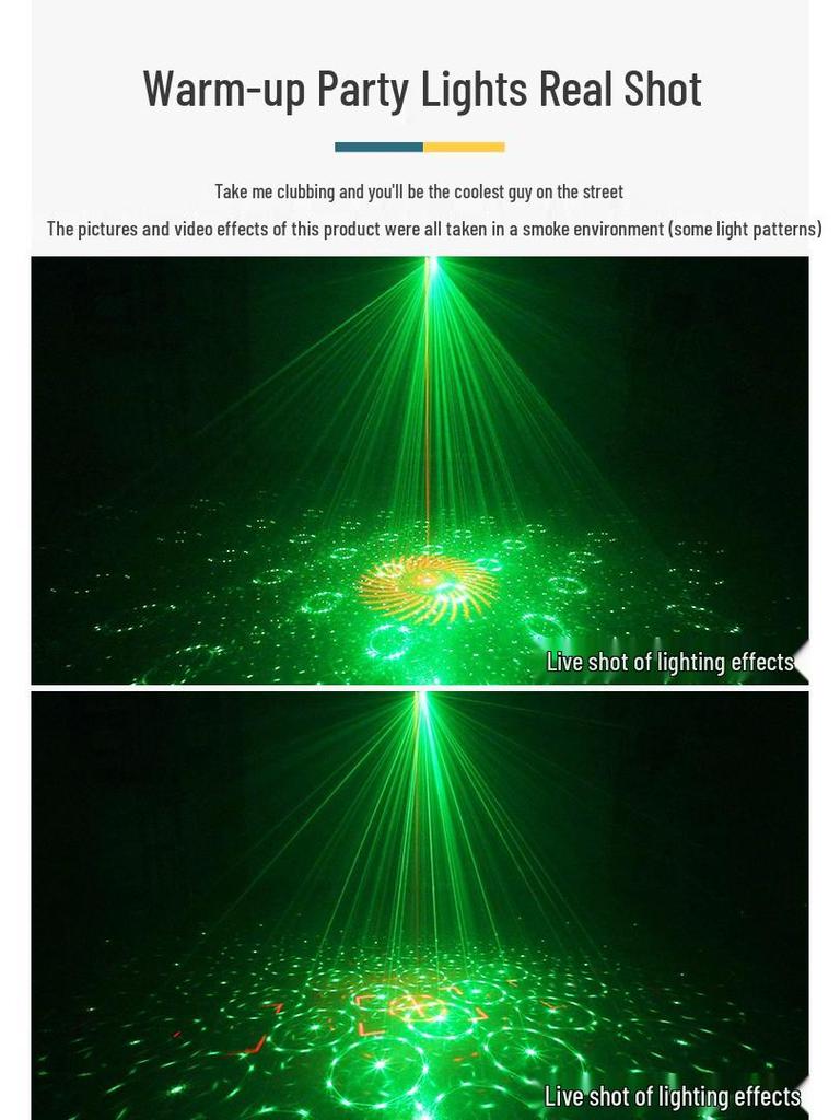 Мини лазерный KTV сценический свет UV6 - Цветной стробоскоп и узоры