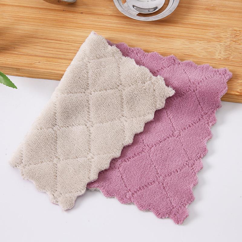 1pcs Kitchen Towels And Dishcloths Rag Set 9.4in*5.5in Small Dish Towels For Washing Dishes Dish Rags For Everyday Cooking Baking-Random Color